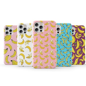 Banaan Telefoon Case Esthetisch Leuk Fruit Telefoon Cover voor iPhone 16 Pro Max 15 14 13 12 11X8 7 6 Plus Samsung S25 Ultra S24 S23 S22 S21 S20