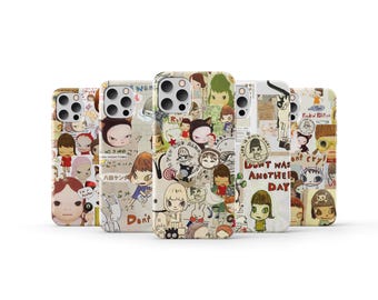 Yoshitomo Nara Telefoon Geval Anime Yoshitomo Nara Telefoon Cover voor iPhone 16 Pro Max 15 14 13 12 11X8 7 Plus Samsung S25 Ultra S24 S23 S22 S21