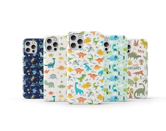 Dino Phone Case Cute Animal Cover for iPhone 16 Pro Max 15 14 13 12 11 X 8 7 6 Plus Samsung S25 Ultra S24 S23 S22 S21 S20 FE A16 A56