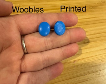 Printed Blue Oval Safety Eyes for Amigurumi (Quantity is in pairs)