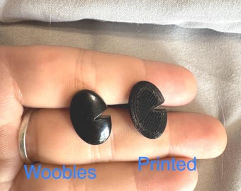 Printed Pacman Shaped Safety Eyes for Amigurumi (Quantity is in pairs)