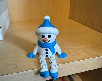 3D Printed Articulated Snowman