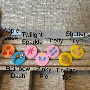 Printed MLP Pony Cutie Mark Pins for Amigurumi