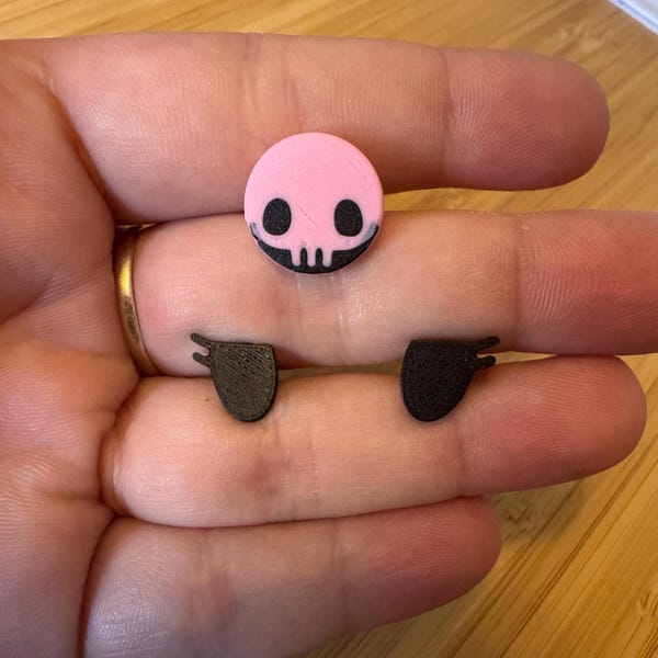 Occhi di sicurezza e teschio Kuromi stampati per amigurumi (la quantità è indicata in coppie o set)