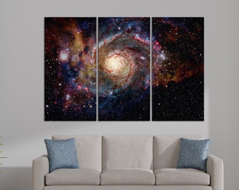 Abstract Wall Art Outer Space Canvas Art Space Wall Art Galaxy Nebula Wall Art  Universe Celestial Art NASA Print Hubble Telescope Canvas