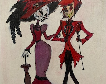 Hazbin Hotel: You’re never fully dressed without a smile. Alastor and Rosie print