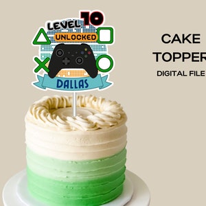 Gamer Cake Topper, Gamer Boy Topper, Video Game topper