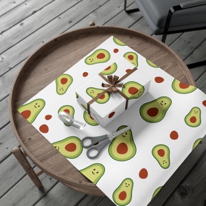 Avocado Gift-wrapping paper for baby showers, birthdays.