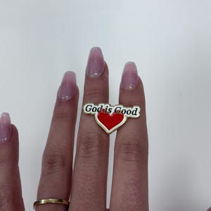 God is Good Enamel Pin, Christian Lapel Pin, Faith-Inspired Badge, Religious Accessories, Inspirational Gift for Believers