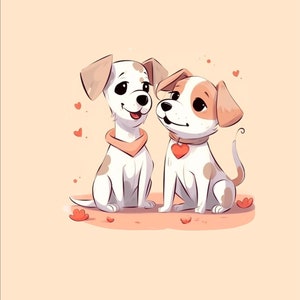Cartoon dogs phone wallpaper