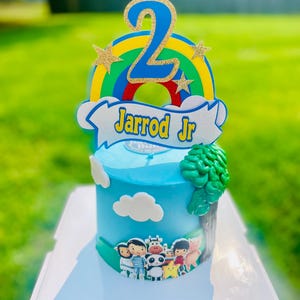 Rainbow Cake Topper