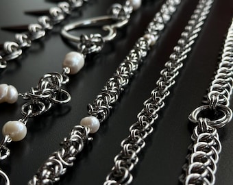 Chainmail Necklace | Choker | Castlecore | Handmade | Stainless Steel