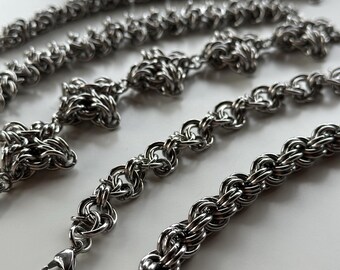 Handmade Chainmail Bracelets | Castlecore | Stainless steel | Waterproof