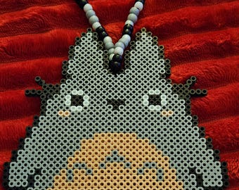 Totoro (grey) Perler with beads