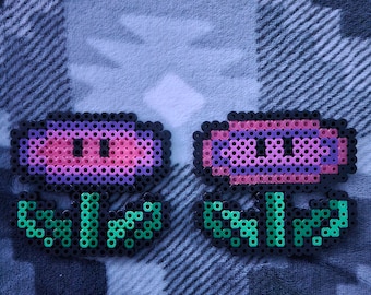 Alla hjärtans dag - Super Mario Bros. pärlmagneter med eldblommor (set om 2).