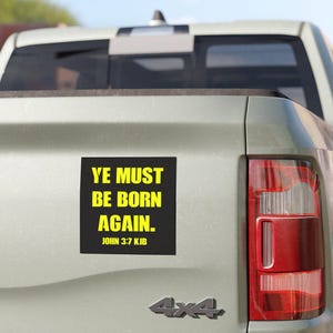 Ye Must Be Born Again - Magnete per auto - Base nera