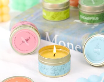 Luxury Aromatherapy Soy Candles - Natural Essential Oils - Multiple Scents Available - Relax & Rejuvenate