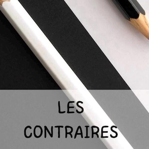 Cartes des contraires à associer avec des vraies images.