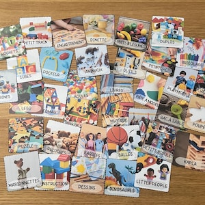 36 toy storage label pictograms – Children’s bedroom and playroom organization – Montessori PDF to print