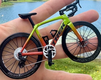 Trek Emonda Bicycle - Miniature Bicycle - Handmade Cyclist Gift with Display Case