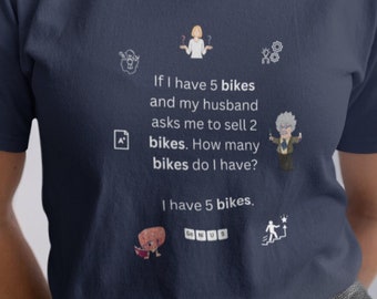 Bike Math Womens T-Shirt for Cyclist