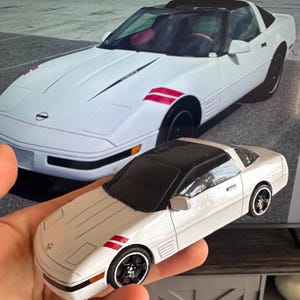 CUSTOM CAR - Miniature Handmade with Display Case and Authentication Card - Miniature Gift for Car Enthusiasts