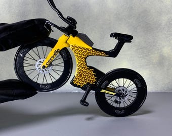 Cervelo P5x Lamborghini - Miniature Replica Handmade Bicycle