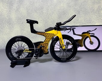 Cervelo P5x Lamborghini - Miniature Replica Handmade Bicycle