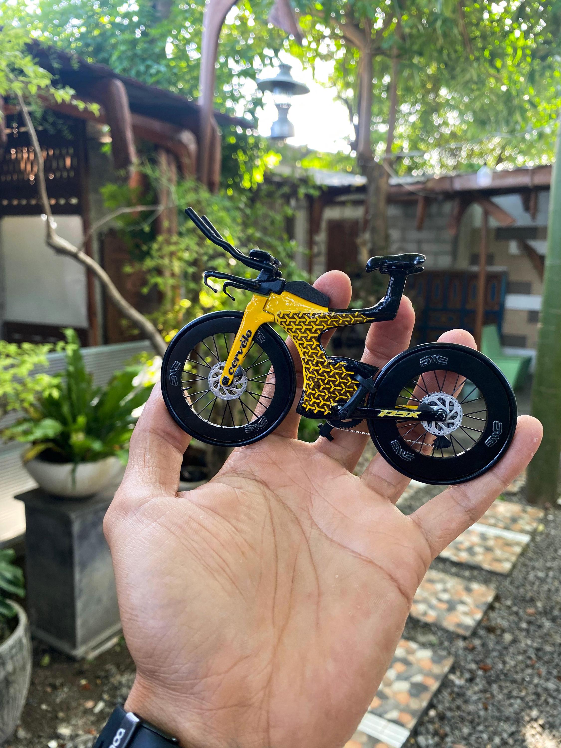 Bicycle 5種セット Cervelo P5x Lamborghini - Miniature Replica Handmade Bicycle