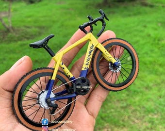 Canyon Gravel - Miniature Replica Handmade Bicycle - Cyclist Gift