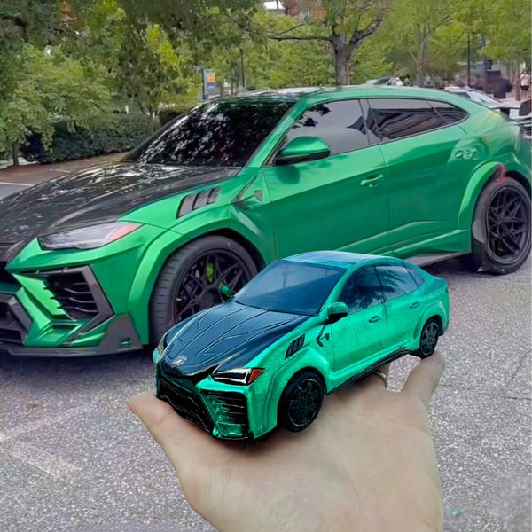 3D PRINT YOUR CAR - Custom Miniature Replica Model Car with Display Case 1:43