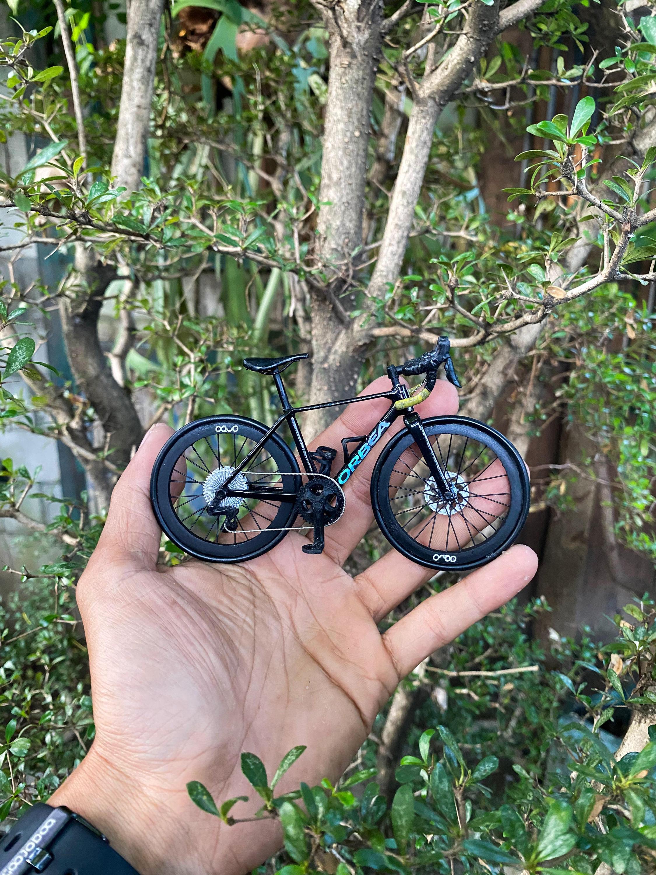 Orbea Orca - Miniature Replica Handmade Bicycle - Cyclist Gift
