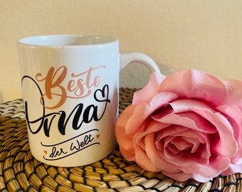 Personalisierte  Tasse // Personalisierte Tasse zum Muttertag // danke Mama // beste Oma