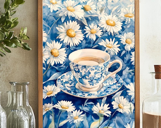 Charming Cottagecore Watercolor Florals, Instant Wall Art Delight