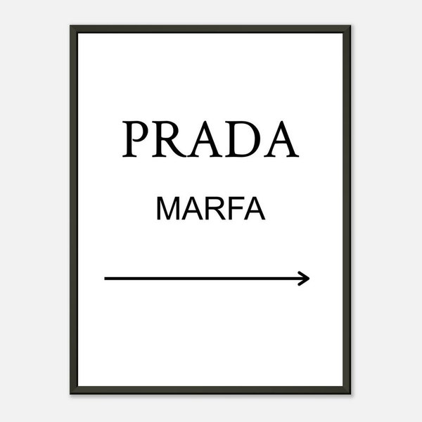 PRADA Premium Matte Paper Metal Framed Poster
