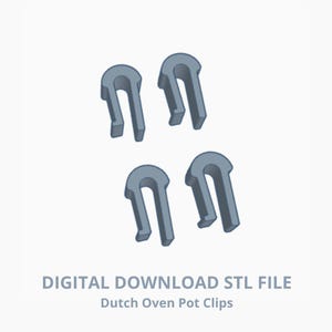 Beschermclips voor Dutch Oven Deksel - Digitale download STL-bestand voor 3D-printen