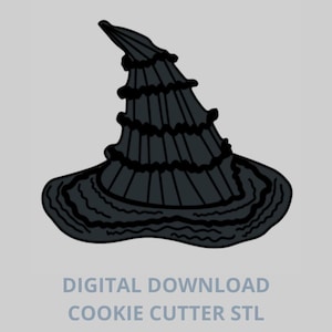 Wicked Witch Elphaba Hat STL Cookie Cutter - Digitale STL Datei für den 3D-Druck