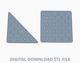 Classic Pegboard Panels Ikea Skadis Style - Digital Download STL File for 3D Printing