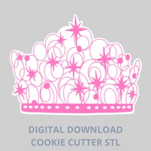 Wicked Glinda Gute Hexe Tiara STL Cookie Cutter - Digitale STL Datei für den 3D-Druck