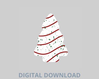 May include: A white Christmas tree-shaped cookie cutter design with red stripes and green speckles. The text "DIGITAL DOWNLOAD COOKIE CUTTER STL" is displayed below the tree on a gray background.