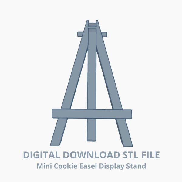Cookie Mini Easel Display - Digital Download STL File for 3D Printing