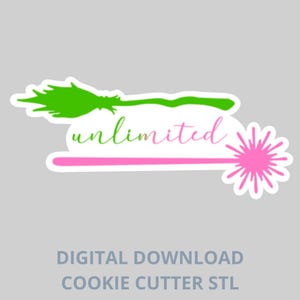 Wicked Broom/Wand Unlimited STL Cookie Cutter - Digital STL File for 3D Printing