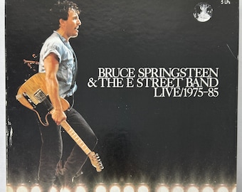 Bruce Springsteen & The E Street Band vintage vinyl box set, Live/1975-85 - 5 X LPs w/booklet, 1986, Masterdisk, mostly Near Mint Condition
