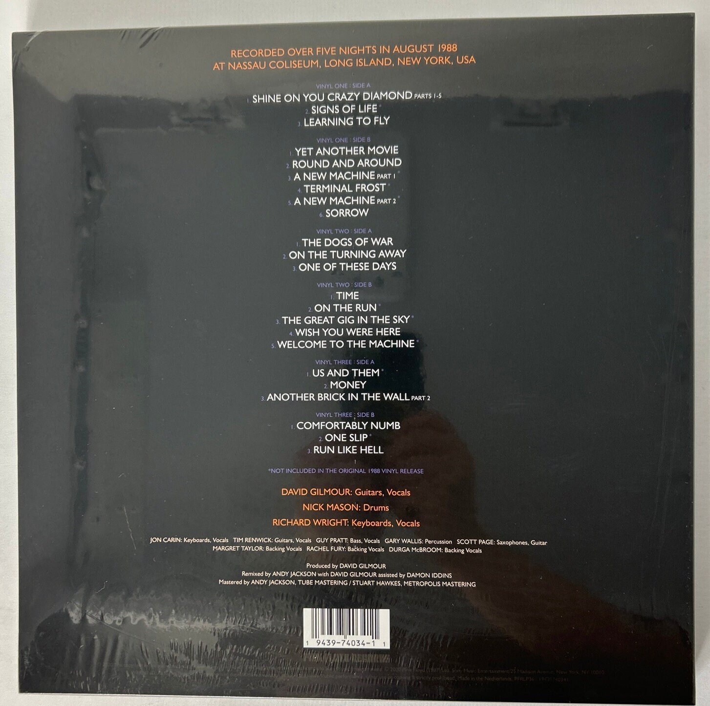 Pink Floyd - Delicate Sound of Thunder 3x LP, 180-220 Gram, Sealed