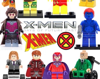 X-Men MiniFigure Custom Figure X Men Marvel Avengers Magneto Professor X Compatible Brick Kids Toy Super Hero UK SELLER