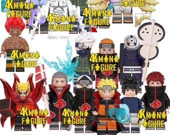 Naruto MiniFigure Custom Figure Anime Baryon Sage Hokage Kakashi Uchicha Namikaze Uzumaki Compatible Brick Kids Toy Super Hero UK SELLER