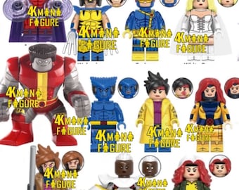 X-Men 97 MiniFigure Custom Figure x Men Marvel Magneto Colossus Cyclops Wolverine Rogue Jean Compatible Brick Kids Toy Super Hero UK SELLER