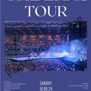 Eras Tour Concert Memory Poster