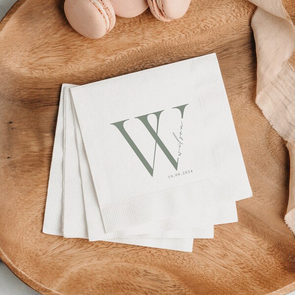 Custom Square Wedding Napkins Etsy