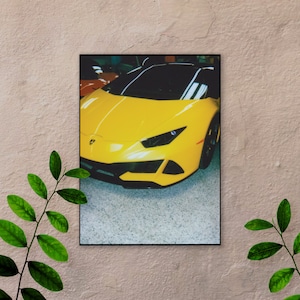 Lamborghini Poster - Polaroid Style - Vintage Poster - Huracan - Lamborghini Poster Vintage Style - Polaroid Film Poster - Digital Poster